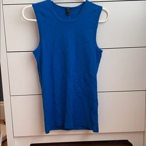 Jcrew Blue Cotton Tank Top